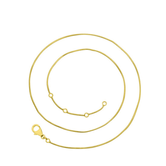 Ženska klasična verižica iz srebra s podaljškom - gladka Ženska klasična verižica iz srebra s podaljškom - gladka