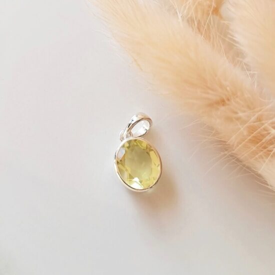 Amalfi-Anhänger - Zitronenquarz - Seraphina