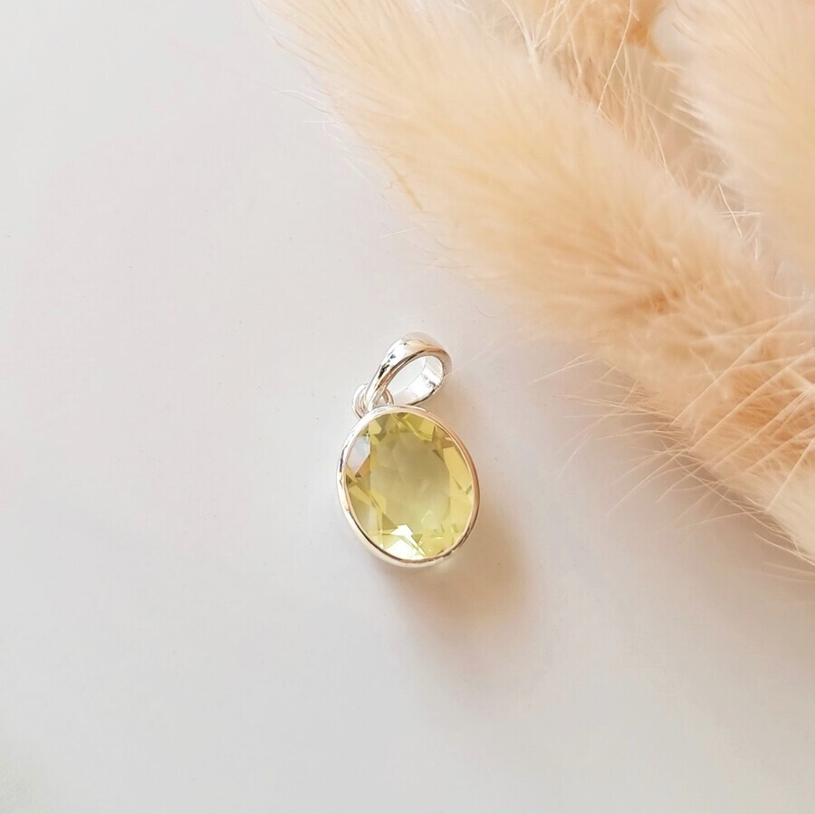 Amalfi-Anhänger - Zitronenquarz - Seraphina