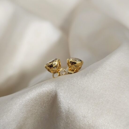 Silberne Damenohrringe ARIA, Prasiolit