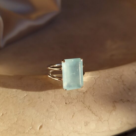 Ženski srebrni prsten ENCHANTED, akvamarin Ženski srebrni prsten ENCHANTED, akvamarin