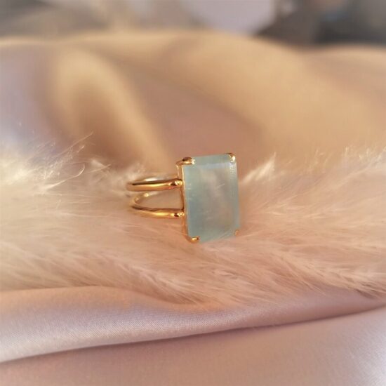 Ženski srebrni prsten ENCHANTED, akvamarin Ženski srebrni prsten ENCHANTED, akvamarin