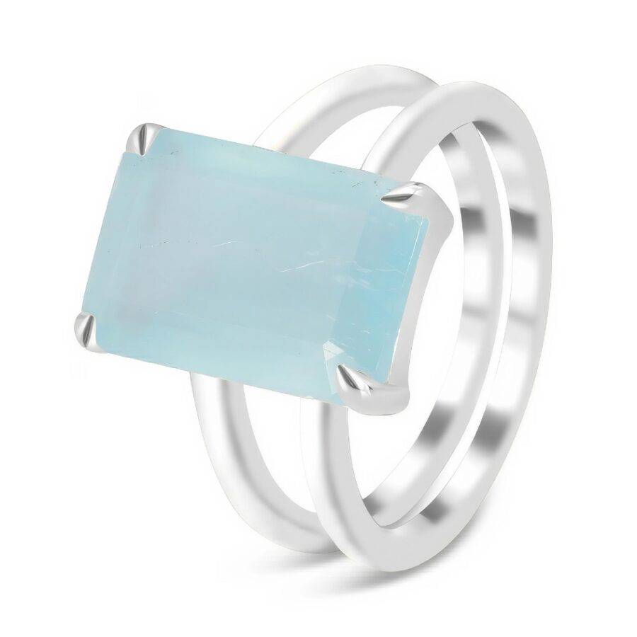 Ženski srebrni prsten ENCHANTED, akvamarin Ženski srebrni prsten ENCHANTED, akvamarin