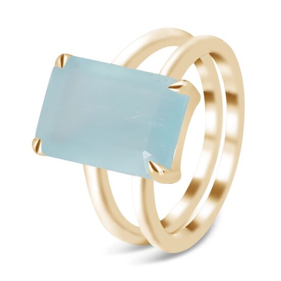 Ženski srebrni prsten ENCHANTED, akvamarin Ženski srebrni prsten ENCHANTED, akvamarin