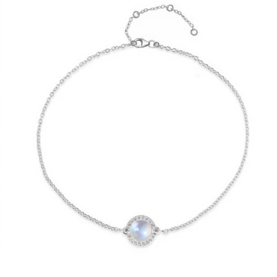 Damen Silberarmband NAOMI, Mondstein