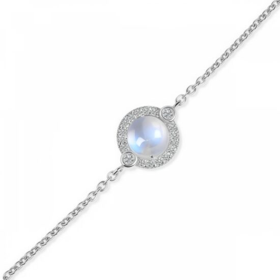 Damen Silberarmband NAOMI, Mondstein