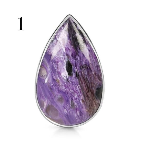 Ženski srebrni prsten CHARA, Čaroit