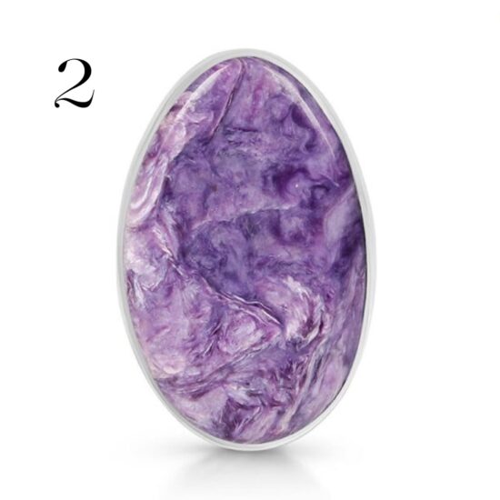 Ženski srebrni prsten CHARA, Čaroit