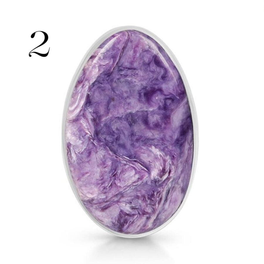 Ženski srebrni prsten CHARA, Čaroit