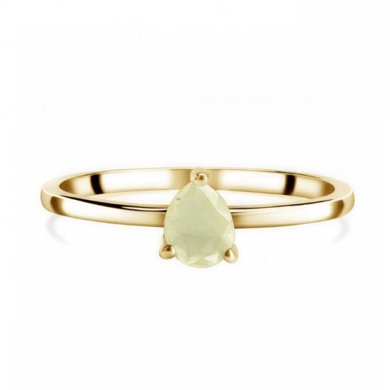 Damenring aus Silber STARBORN, Libysches Gold Tektit