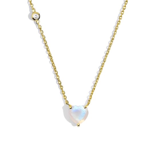 Ženska verižica iz srebra SOFIA, Mesečev kamen in Beli Topaz