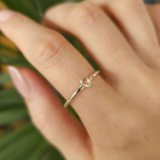 Sterngeborener Ring - Libysches Gold Tektit - Seraphina