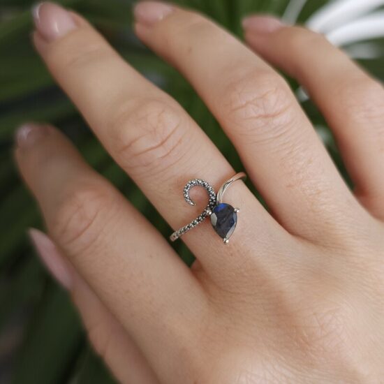 Prsten iris - Labradorit - Seraphina