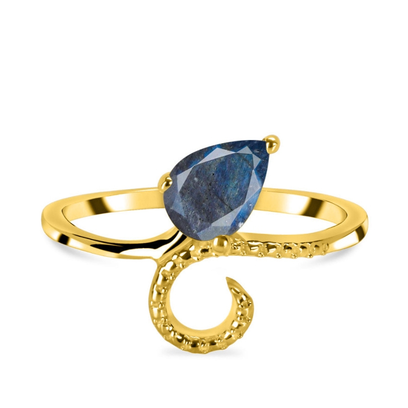 Ženski srebrni prsten IRIS, Labradorit