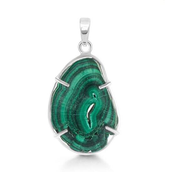 Raw Beauty Anhänger - Malahit - Seraphina