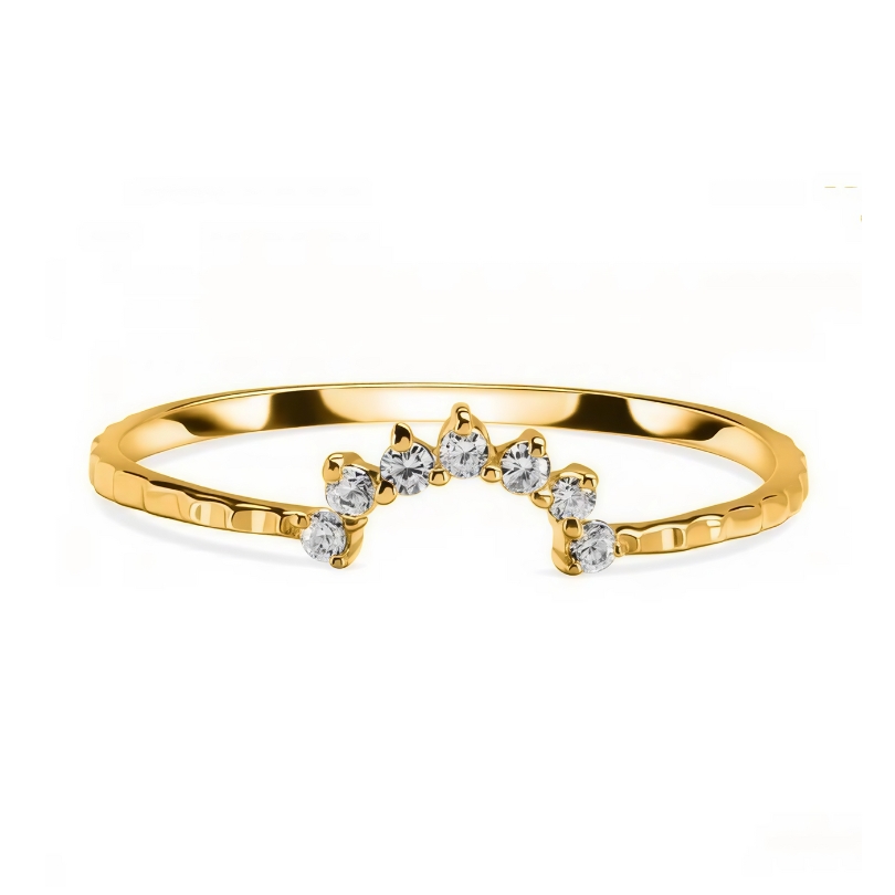 Damenring aus Sterlingsilber ARIA, Weißer Topas