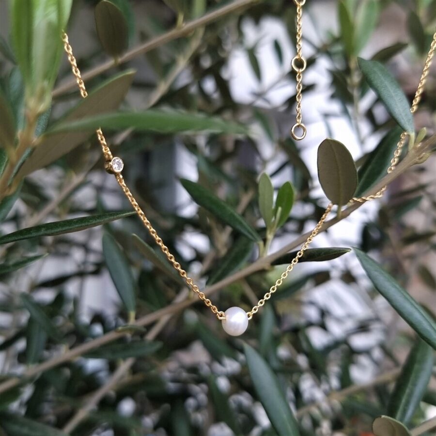 Paese - Perle und weißer Topas - Seraphina