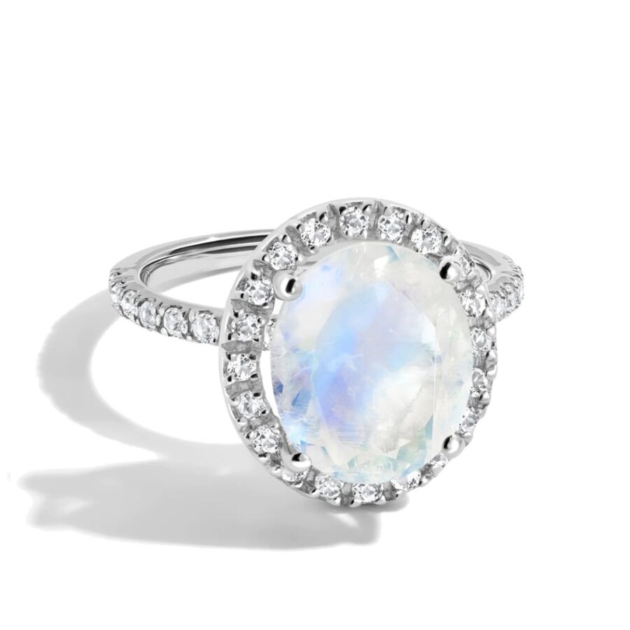 Evelyn prsten - Mjesečev kamen i bijeli topaz - Serafina