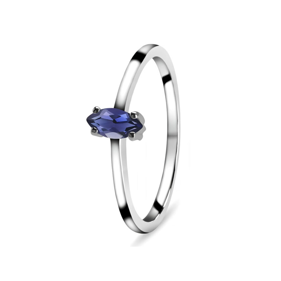 Ženski prstan iz srebra ORPHEA, Iolit