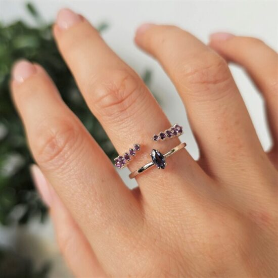 Prstan Violet - Ametist - Seraphina