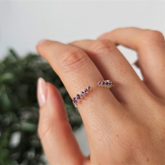 Prstan Violet - Ametist - Seraphina