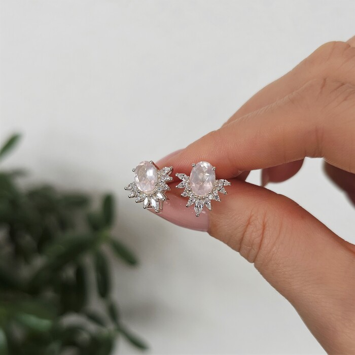 Trinity naušnice - karneol i bijeli topaz - Seraphina Trinity naušnice - karneol i bijeli topaz - Seraphina