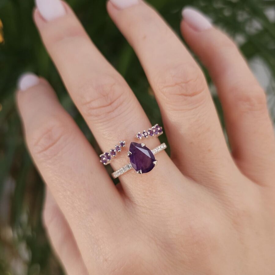 Prstan Violet - Ametist - Seraphina