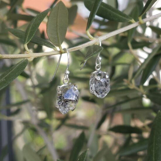 Uhani Siri - Herkimer diamant - Seraphina