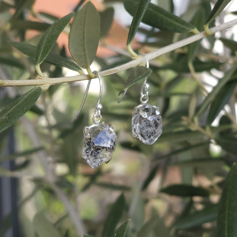 Uhani Siri - Herkimer diamant - Seraphina