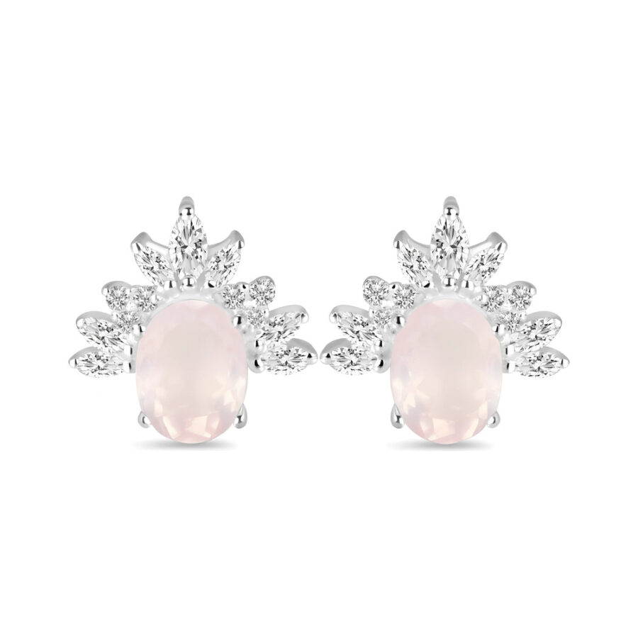 Trinity naušnice - karneol i bijeli topaz - Seraphina Trinity naušnice - karneol i bijeli topaz - Seraphina