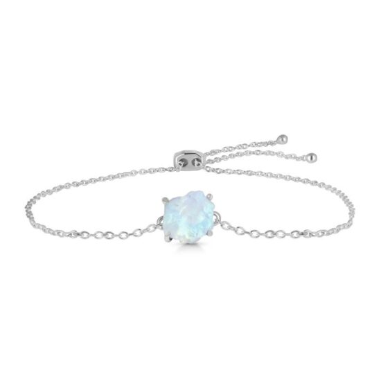 Raw Beauty Armband - Mondstein - Seraphina