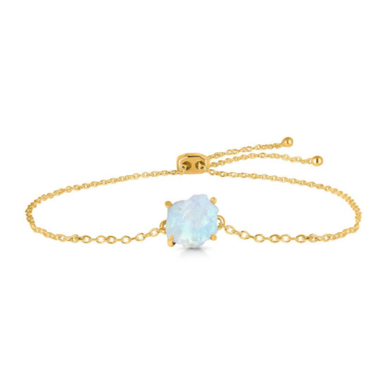 Raw Beauty Armband - Mondstein - Seraphina