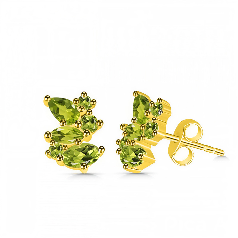 Damen Silberohrringe ORTEGA, Peridot