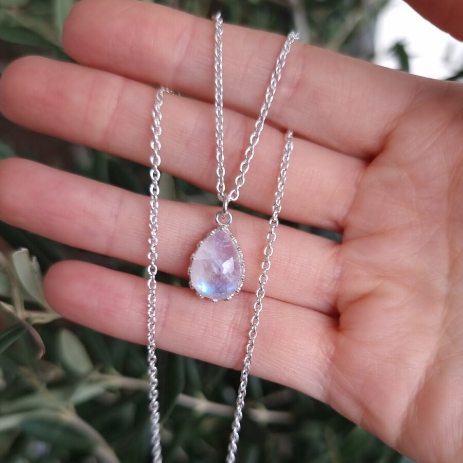 Damen-Anhänger aus Sterlingsilber ARUNA, Mondstein