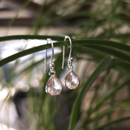 Ohrringe Dahlie - Rosenquarz - Seraphina