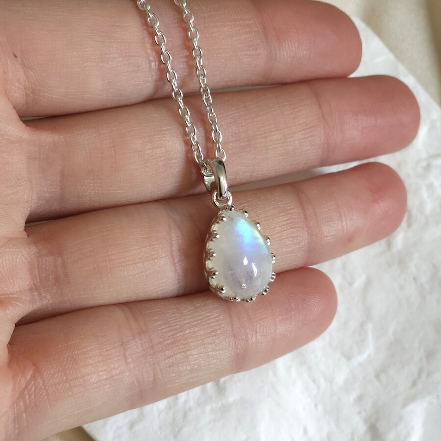 Damen-Anhänger aus Sterlingsilber ARUNA, Mondstein