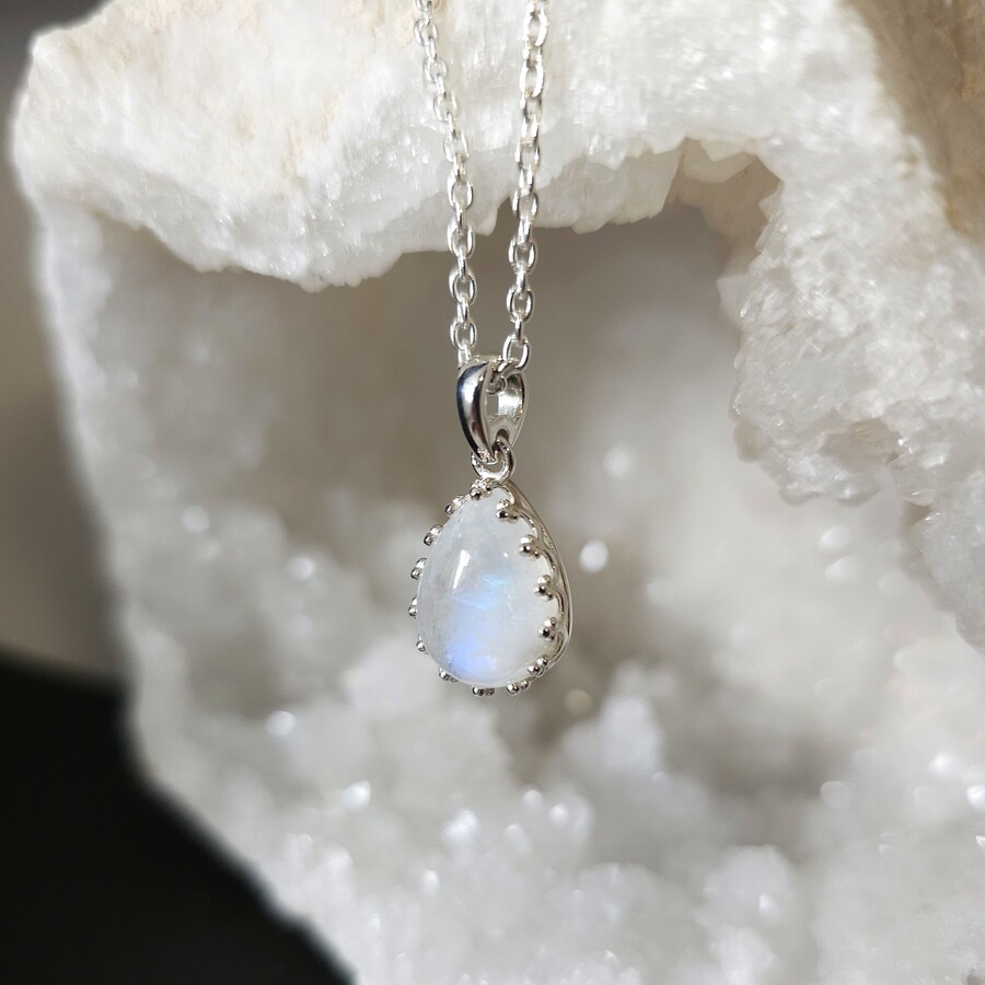 Damen-Anhänger aus Sterlingsilber ARUNA, Mondstein