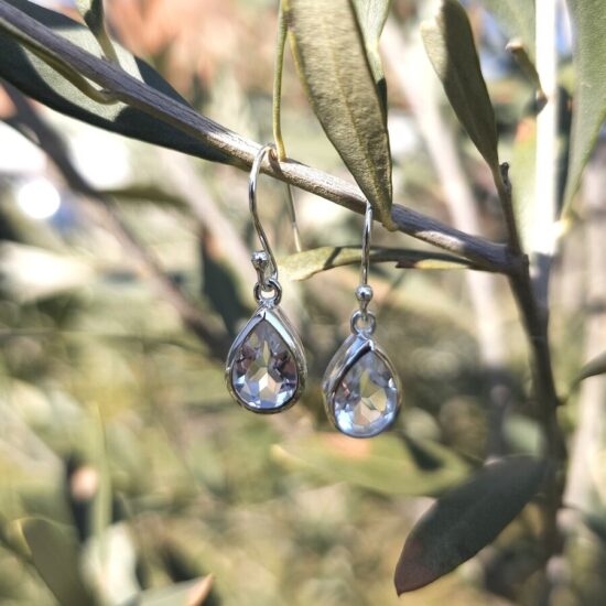 Ženski uhani iz srebra DAHLIA, Kamena strela Ženski uhani iz srebra DAHLIA, Kamena strela