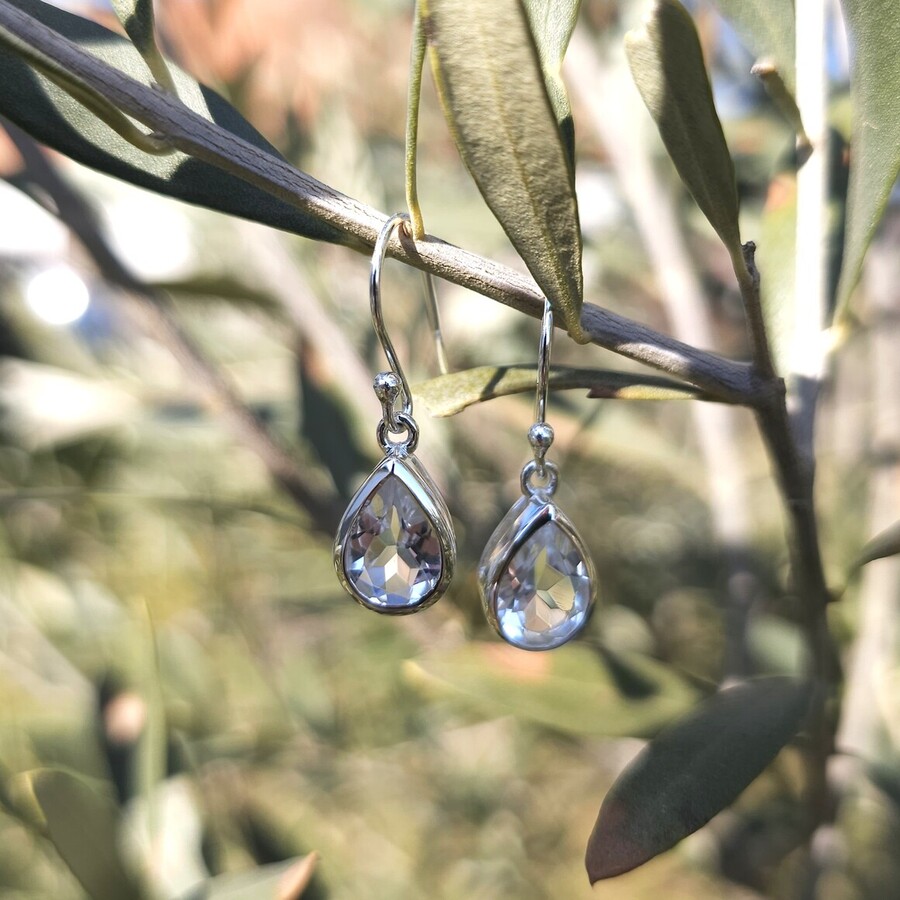 Ženski uhani iz srebra DAHLIA, Kamena strela Ženski uhani iz srebra DAHLIA, Kamena strela