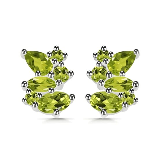 Damen Silberohrringe ORTEGA, Peridot