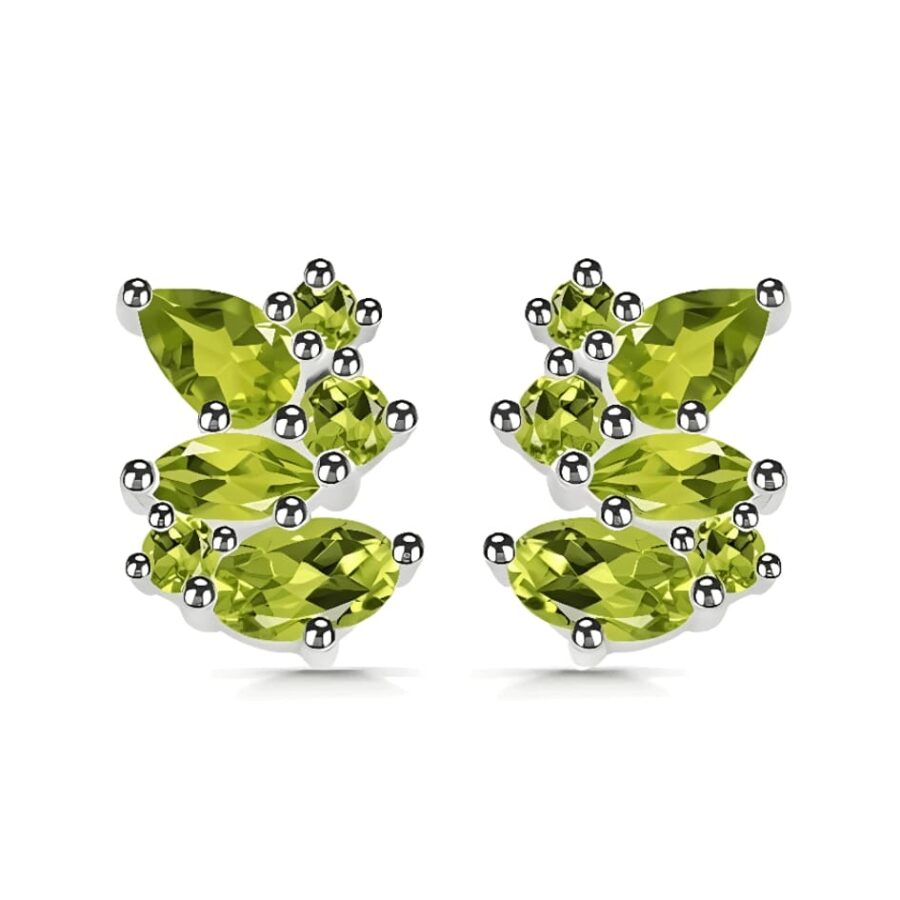 Damen Silberohrringe ORTEGA, Peridot