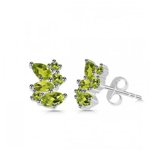 Damen Silberohrringe ORTEGA, Peridot