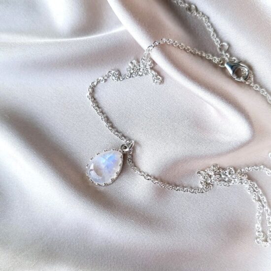 Damen-Anhänger aus Sterlingsilber ARUNA, Mondstein