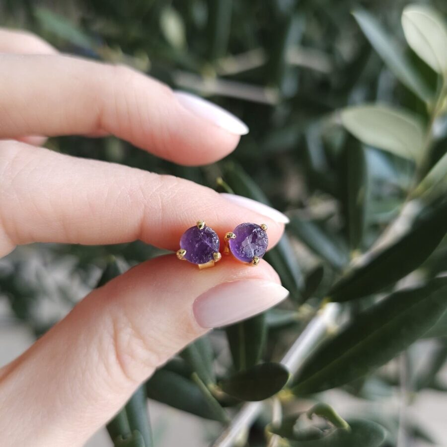 Uhani Zen - Ametist - Seraphina