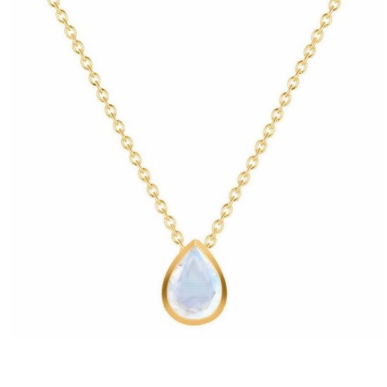 Ženska srebrna ogrlica SERENA MINI, Mjesečev kamen
