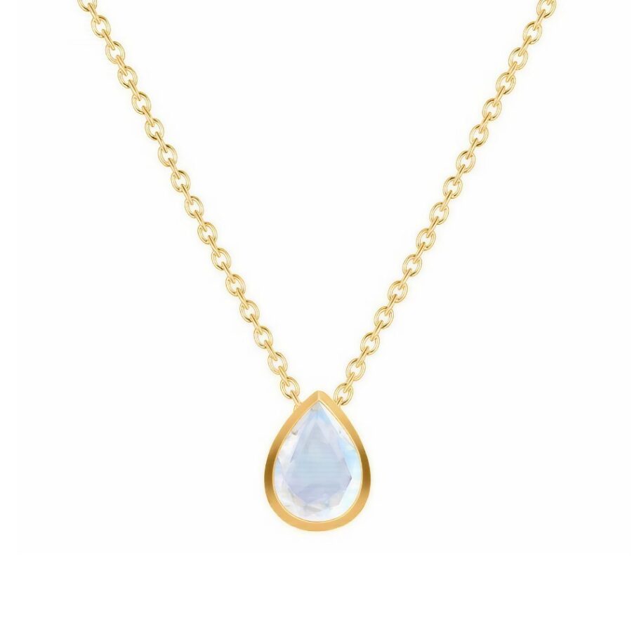 Ženska srebrna ogrlica SERENA MINI, Mjesečev kamen