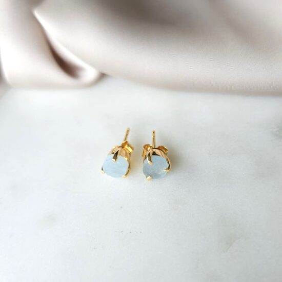 Zen-Ohrringe - Aquamarin - Seraphina