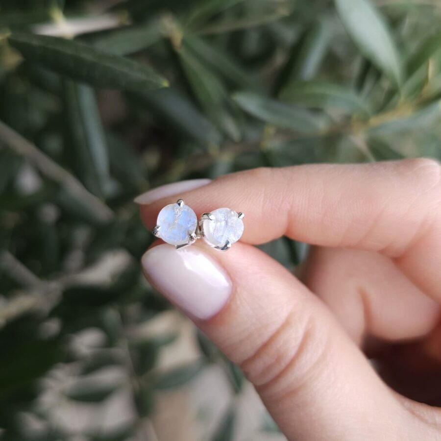 Zen-Ohrringe - Mondstein - Seraphina