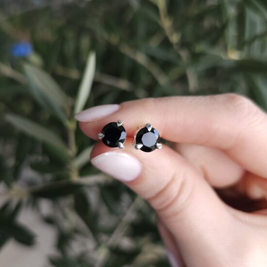 Uhani Vera - Črni Turmalin - Seraphina