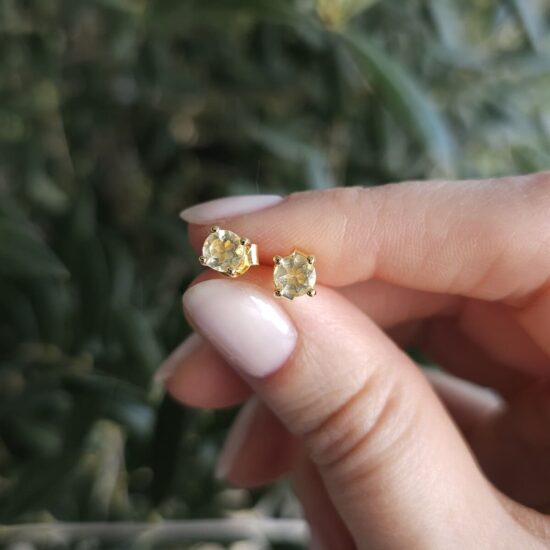 Alma Ohrringe - Zitronenquarz - Seraphina